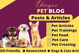 write the perfect animal and pet articles