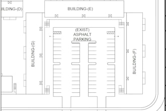 create driveway plan, parking lot, site layout