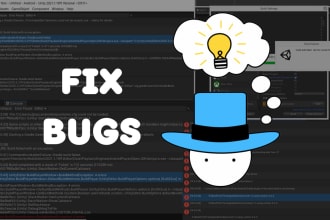 do unity bug fixes, crashes, build and ads error in games