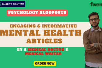 psychology and mental health articles as a medical doctor