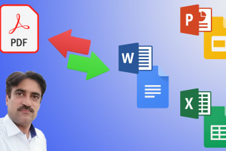 convert PDF files to google docs, slides, spreadsheets