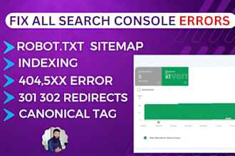 fix all search console errors google index 404 error 5xx redirects semrush error
