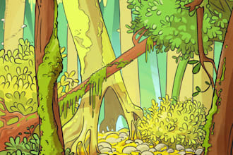 draw a background for your game or cartoon