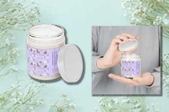 create attractive and minimal candle labels