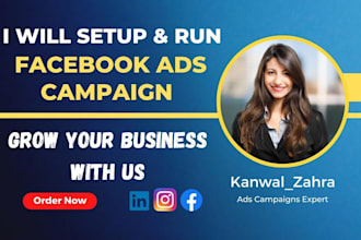 setup and run facebook ads campaign,fb advertising for grow your business