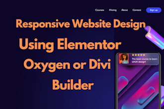 design divi website wordpress blog design or with elementor pro, oxygen