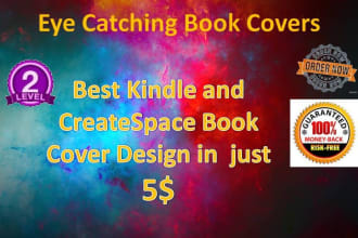create eyecatching  ebook,kindle,printbook covers