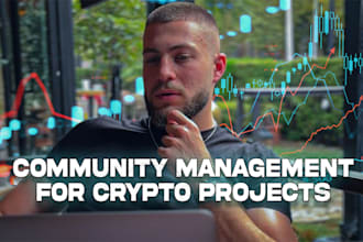 be a discord community manager for any nft or crypto project