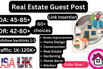 do high da home decor, real estate guest post, property backlinks