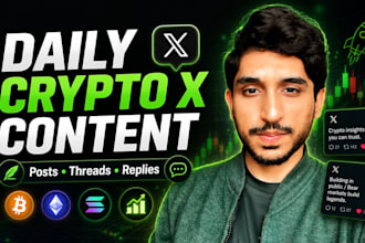 create your daily crypto tweets on twitter x