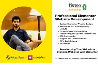 be your elementor pro wordpress website expert
