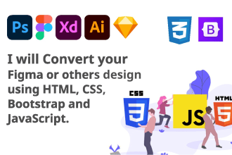 convert figma to html with responsive design