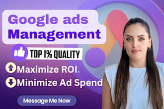 be your google ads campaign manager adwords PPC expert
