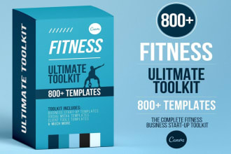 provide health and fitness canva template ultimate toolkit