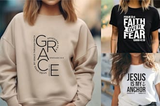 design christian t shirt designs with bible verses and faith quotes