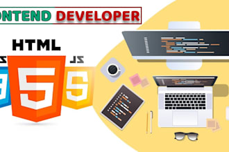 create web page or front end website