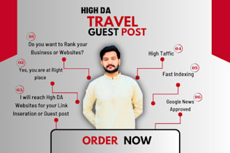 write and submit guest post on high da travel backlinks