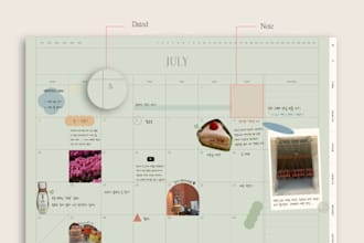 design aesthetic functional digital planners for your brand or shop