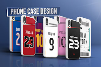 create a custom design phone case of your favourite team
