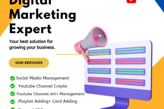 create, setup youtube channel ,channel SEO