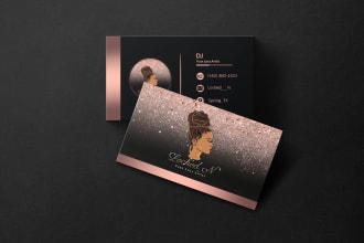 do eye catching,modern,elegant and unique business card designs in 24 hour
