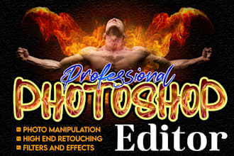 do photoshop work, product image design and image editing