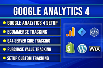 setup or fix google analytics 4 ga4 ecommerce tracking, server side tracking GTM