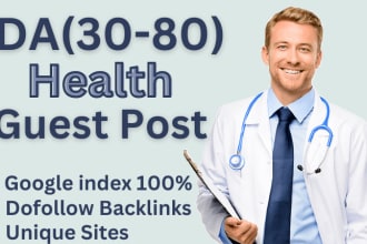 do high da guest posts, health, and fitness guest post