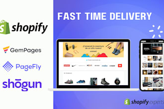 clone shopify store or shopify website redesign by gempages pagefly
