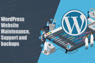 maintenance, support and backup of wordpress sites