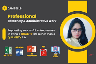 do professional data entry and administrative work