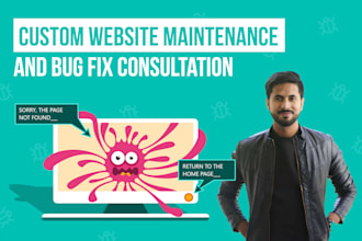 do custom website maintenance and bug fix consultation