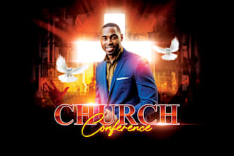 make exclusive event flyer or church flyer in 9hours