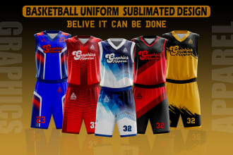 do basketball uniform and softball jersey design
