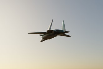 create high quality 3d aircraft models and renders