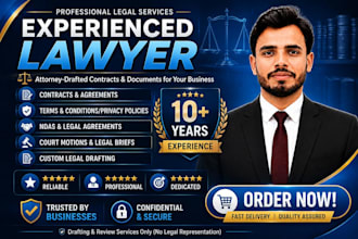 write and review legal contract, agreement, legal drafting, nda, llc operating