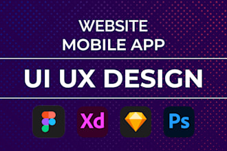 do UI UX design, website, dashboard, mobile app UX UI design