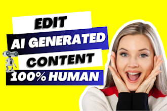 do ai content editing, rewrite content as an ai content writer