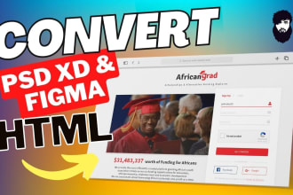 convert figma to html psd to html xd to html figma to react