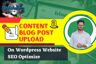 upload content and blog posts as wordpress virtual assistant