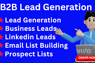 do b2b lead generation, linkedin leads and prospect listing