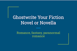 ghostwrite your fiction novel