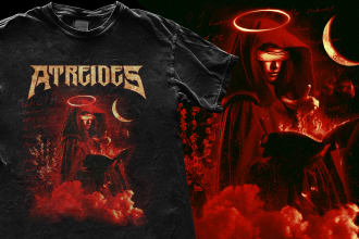 design streetwear dark art design for clothing or band