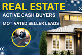 provide motivated seller leads list active cash buyers list  with skip trace