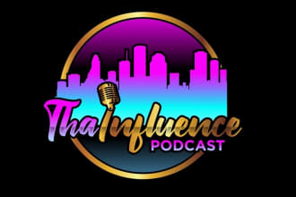 make amazing itunes podcast logo or cover art for you
