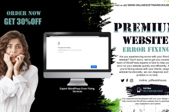 fix wordpress critical errors and remove website virus