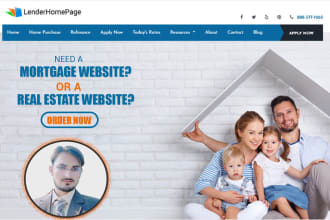 make a home loan mortgage or real estate wordpress website