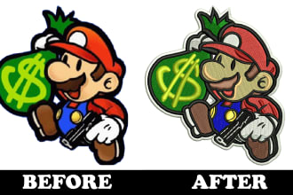 do embroidery digitizing into dst pes emb pxf in just 1 hour