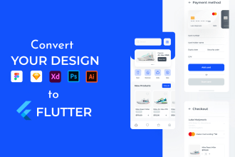 convert your app design into  flutter UI code