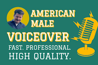 record an american male voice over